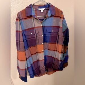 Old Navy NWOT Colorful Plaid Shirt- Medium Tall